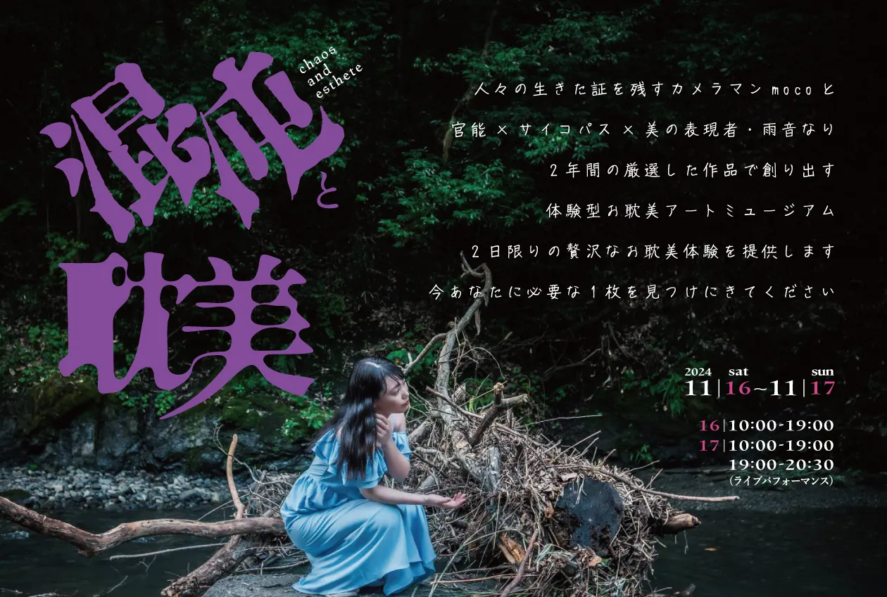 『混沌と耽美』フライヤー・DMデザイン