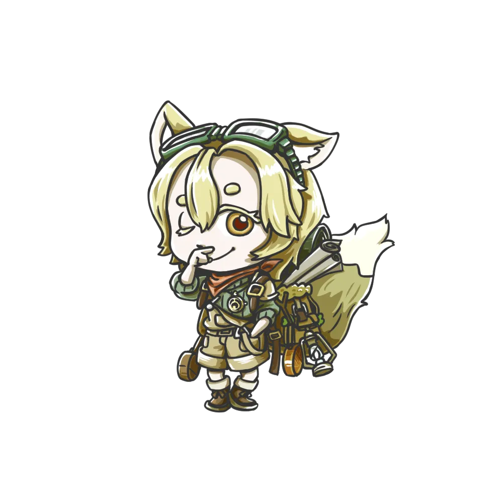 狐の冒険家 デフォルメキャラクター