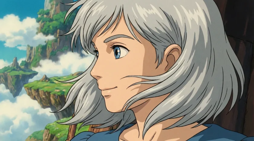 アニメキャラの横顔