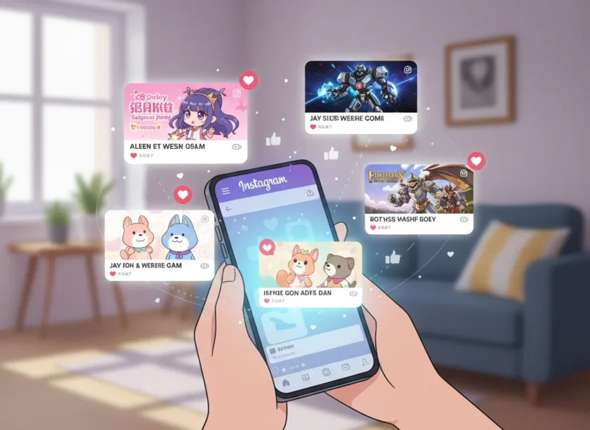 インスタ広告のイメージイラスト