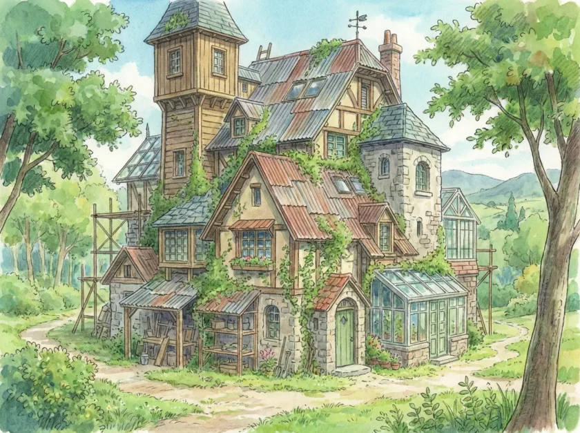 増改築を繰り返す家