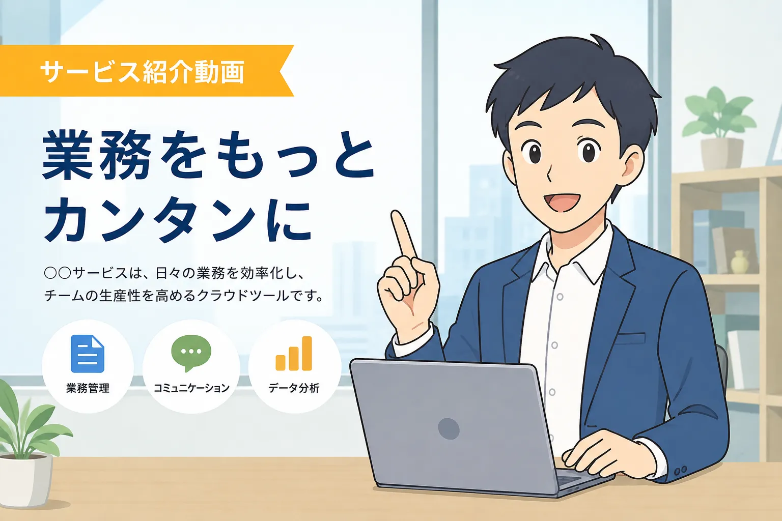 キャラクターアニメーション制作の費用相場を解説する事例イメージ